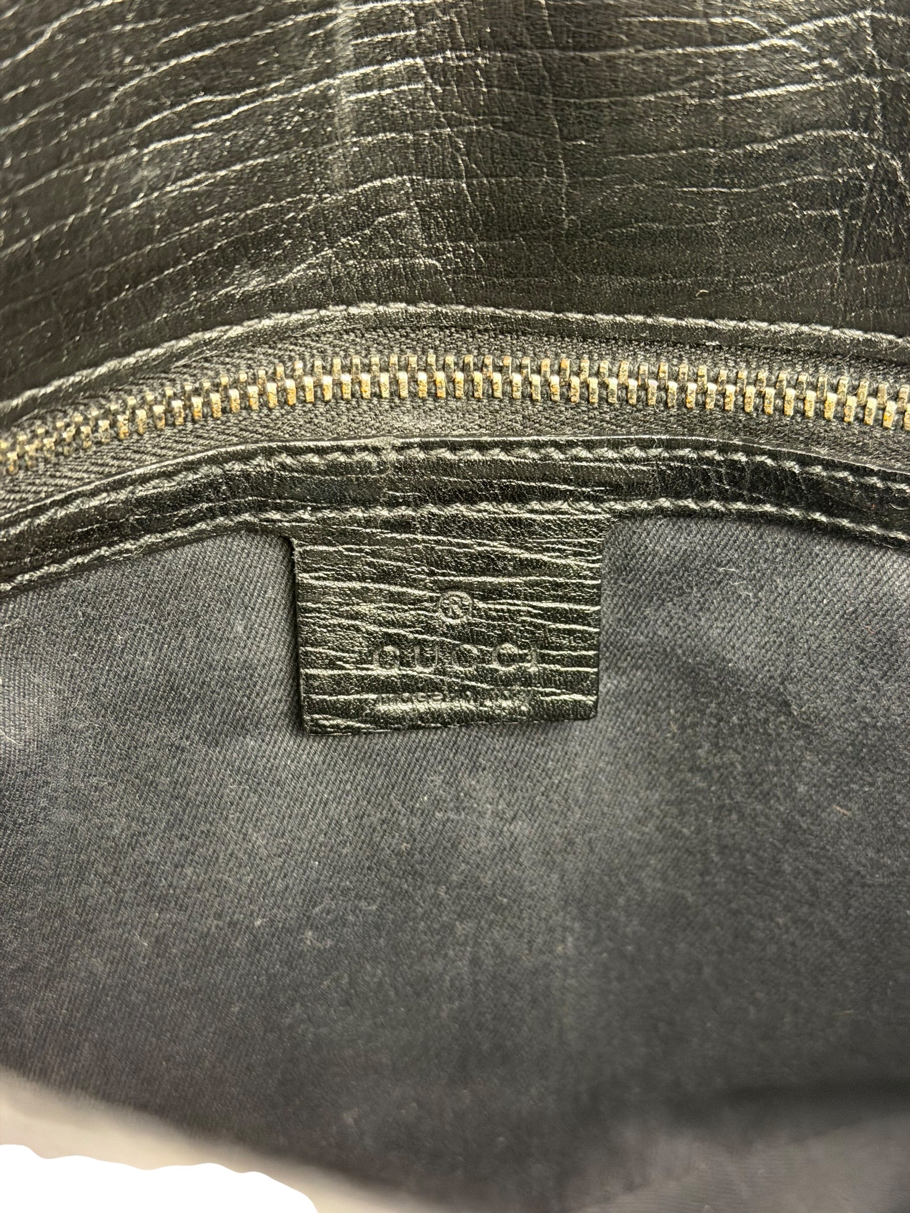 Gucci GG Vintage Black Horsebit Flap Shoulder Bag