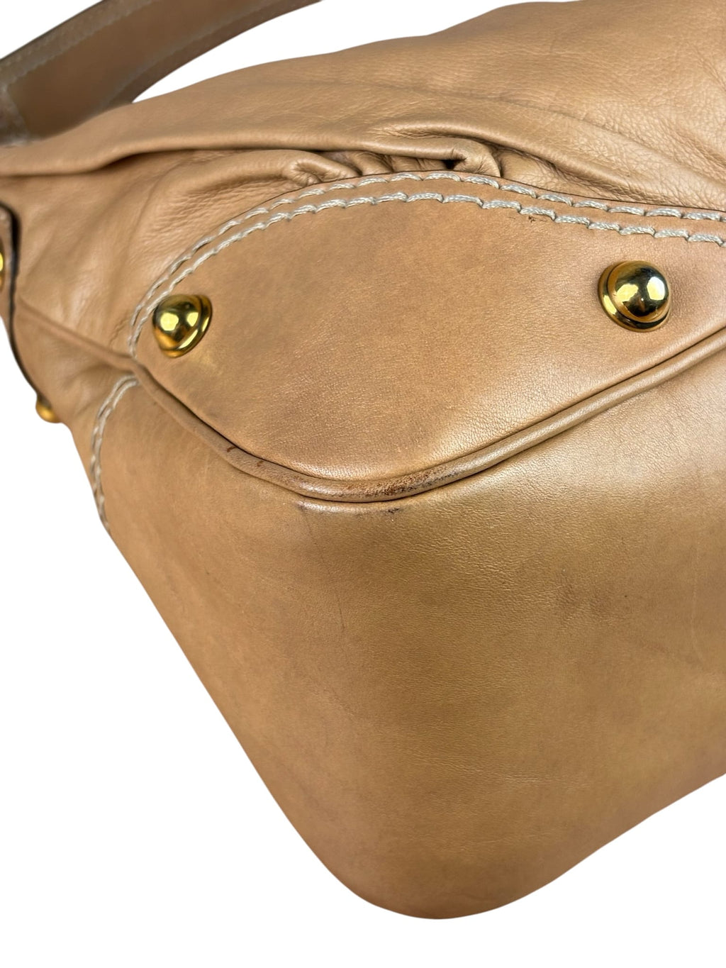 Gucci Jockey Hobo Light Brown