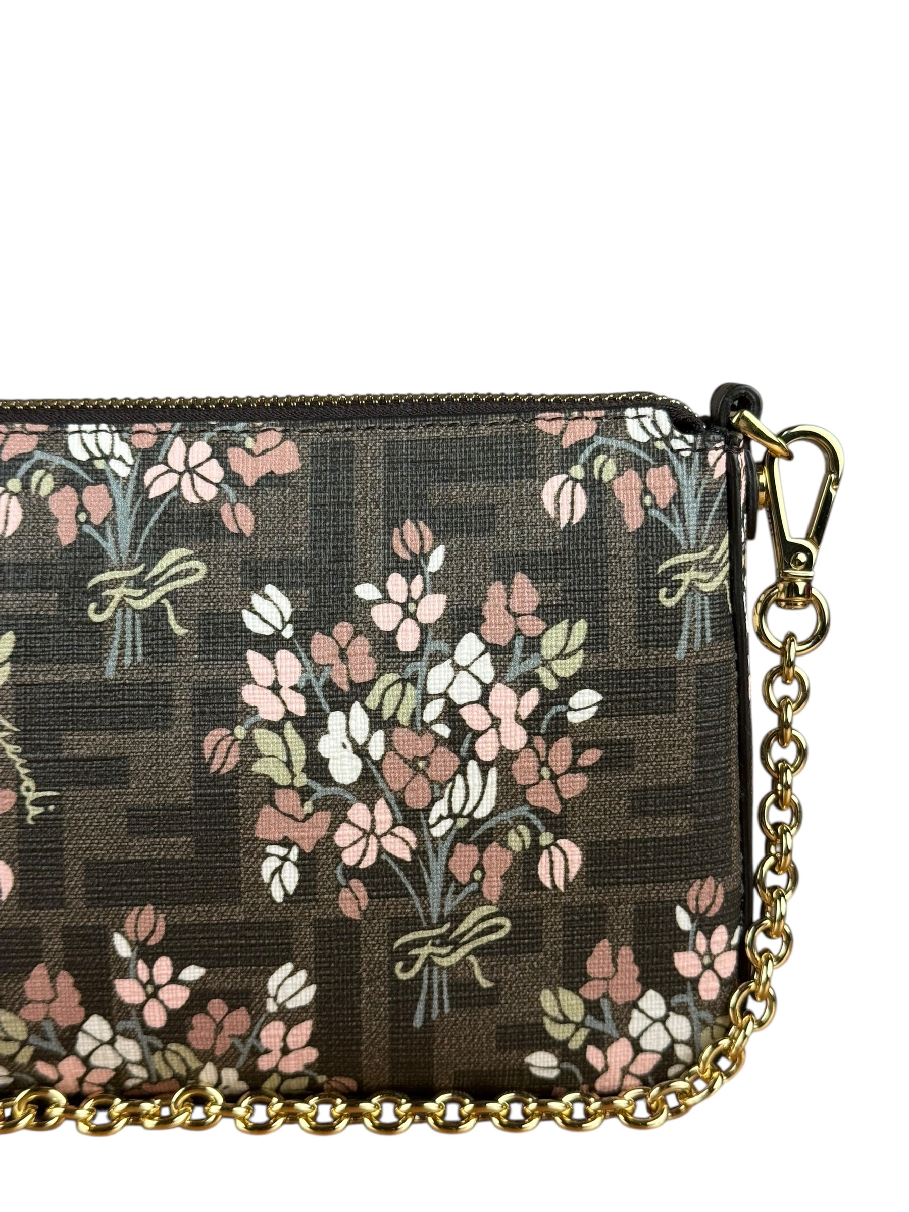 Fendi Floral FF Chain Pochette