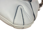 Gucci White Horsebit Vertical Quilted Leather Shoulder Bag
