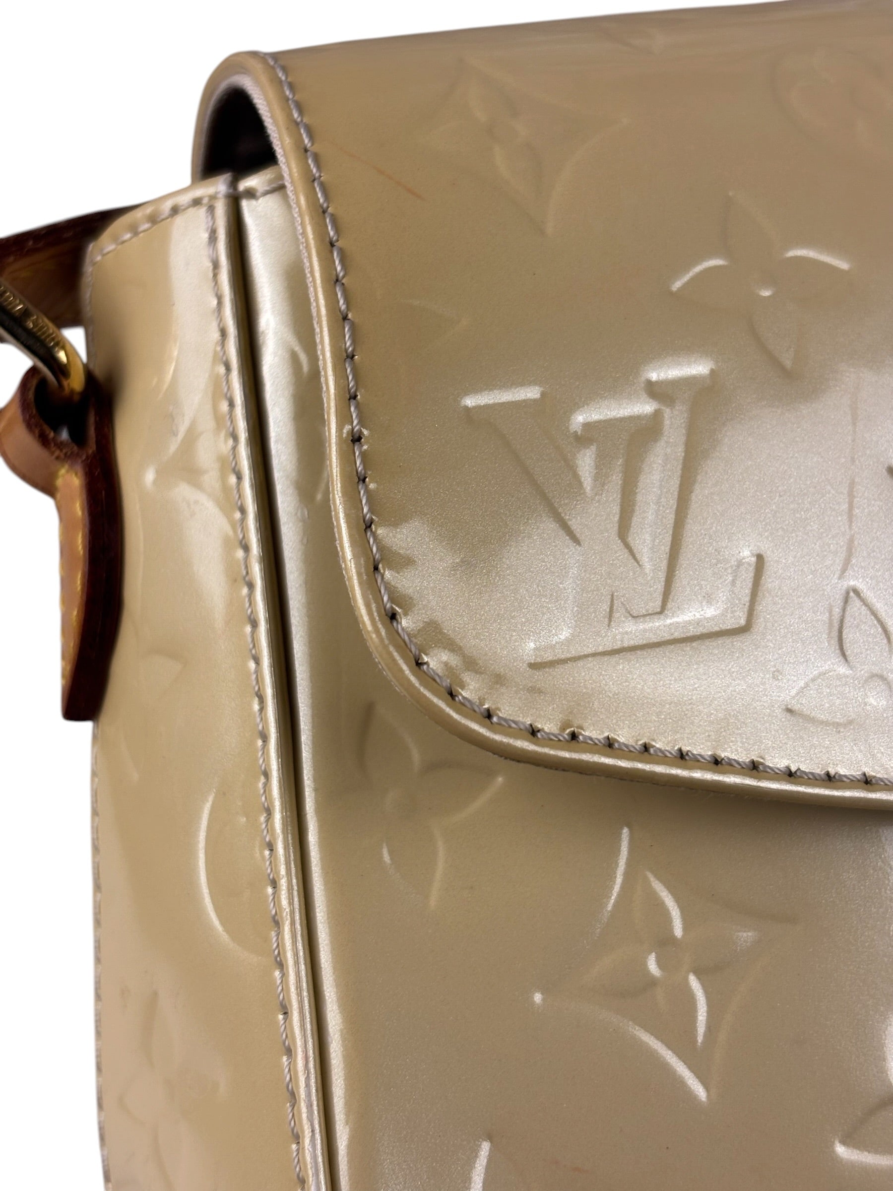Louis Vuitton Yellow Monogram Vernis Bellflower GM Shoulder Bag