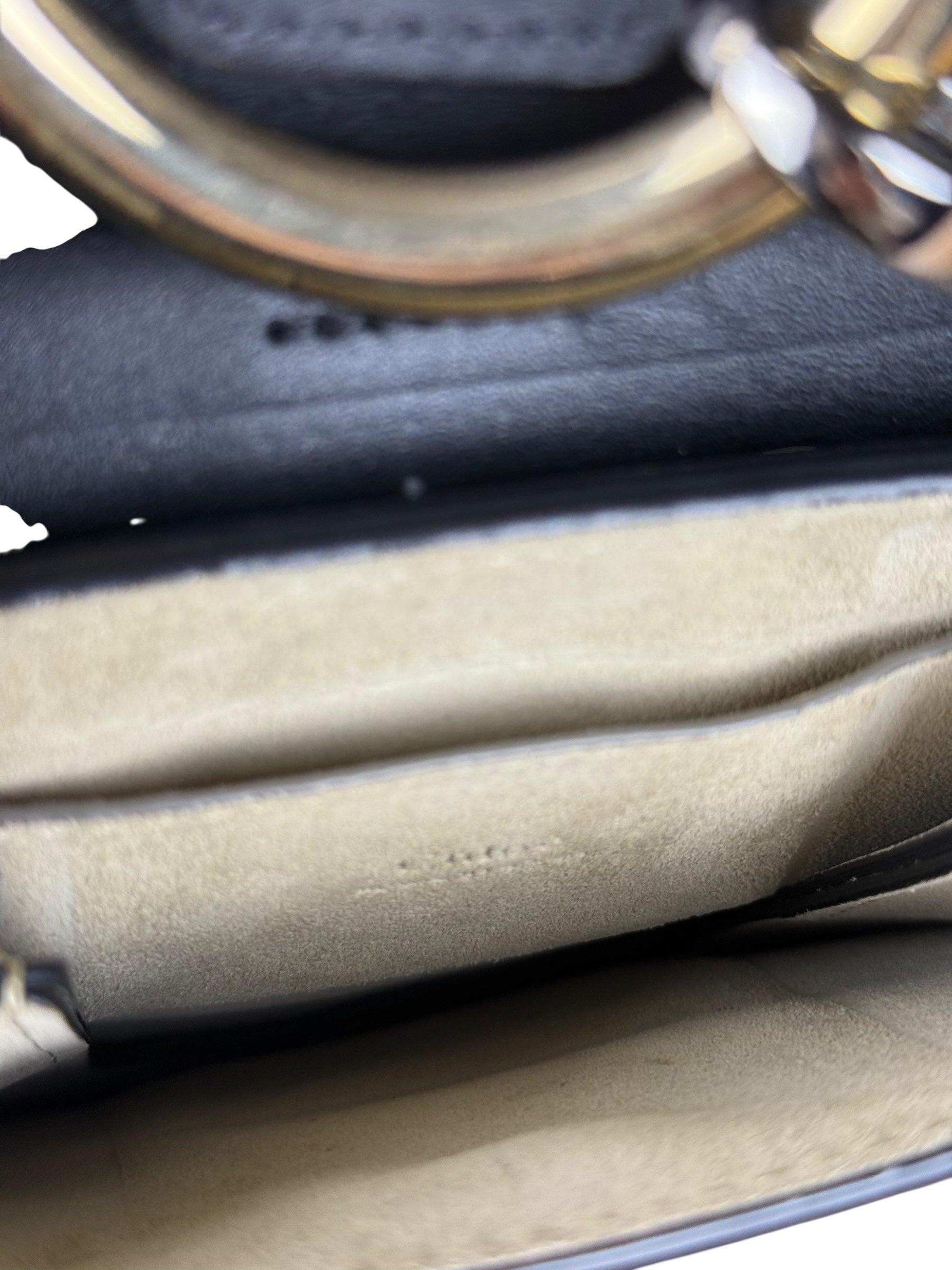 Chloé Suede Black Leather Faye Mini Bracelet Bag