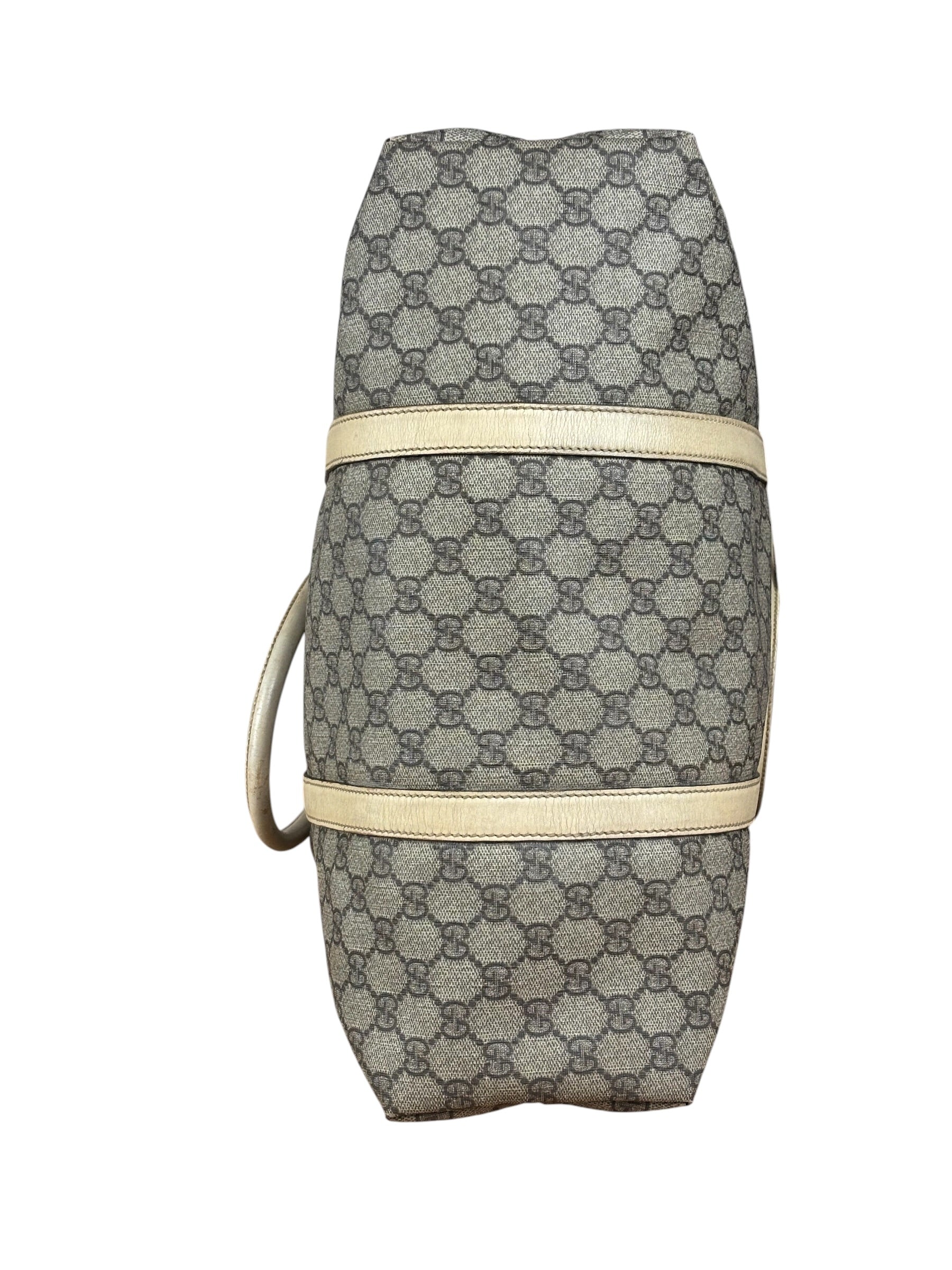 Gucci Beige GG Supreme Monogram Joy Vertical Tote Bag