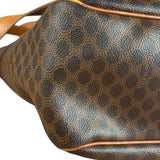 Celine Vintage Macadam Canvas Shoulder Tote