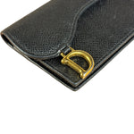 Christian Dior Black Bloom Flap Card Holder