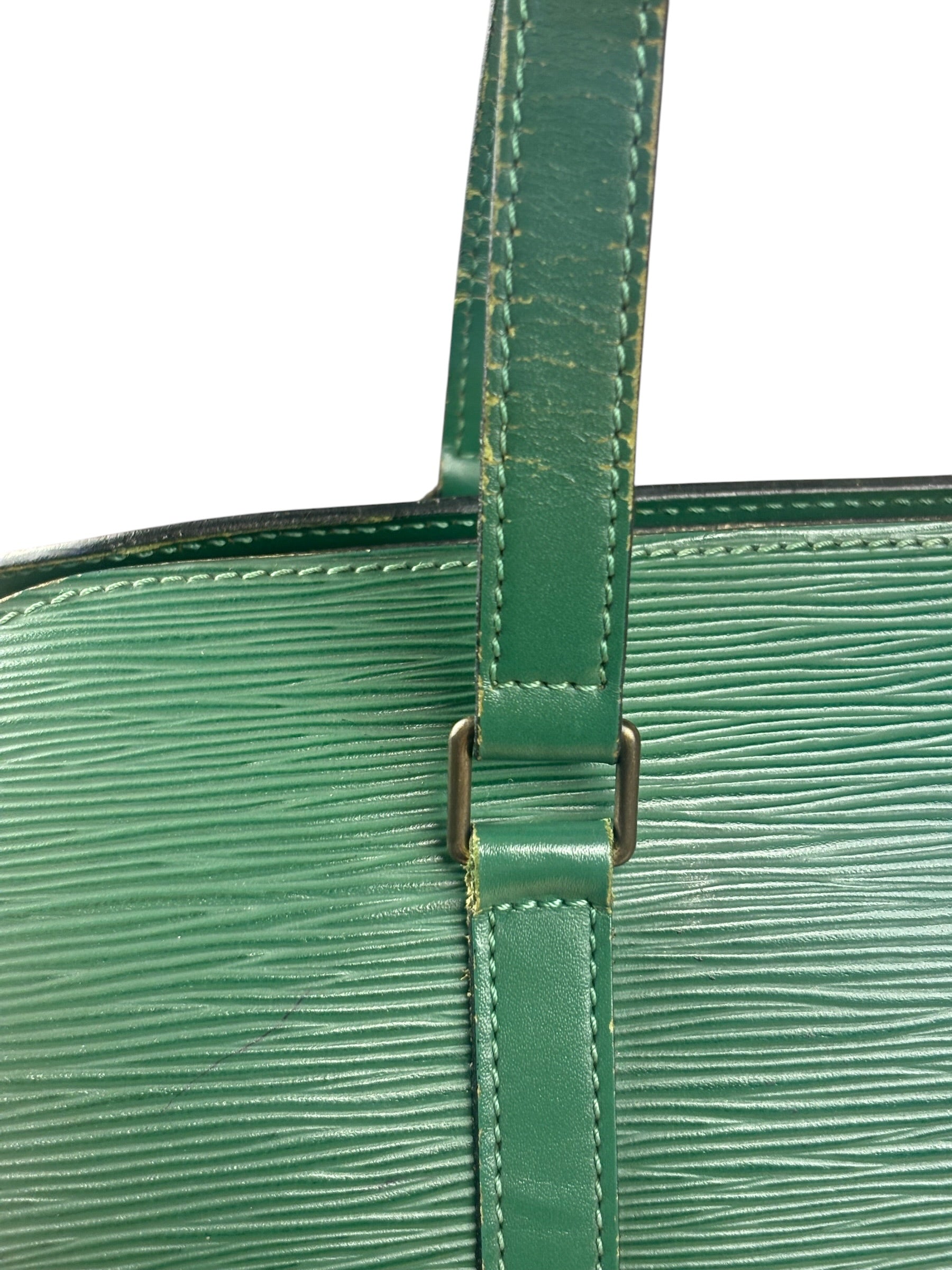Louis Vuitton Green Epi Soufflot Handbag