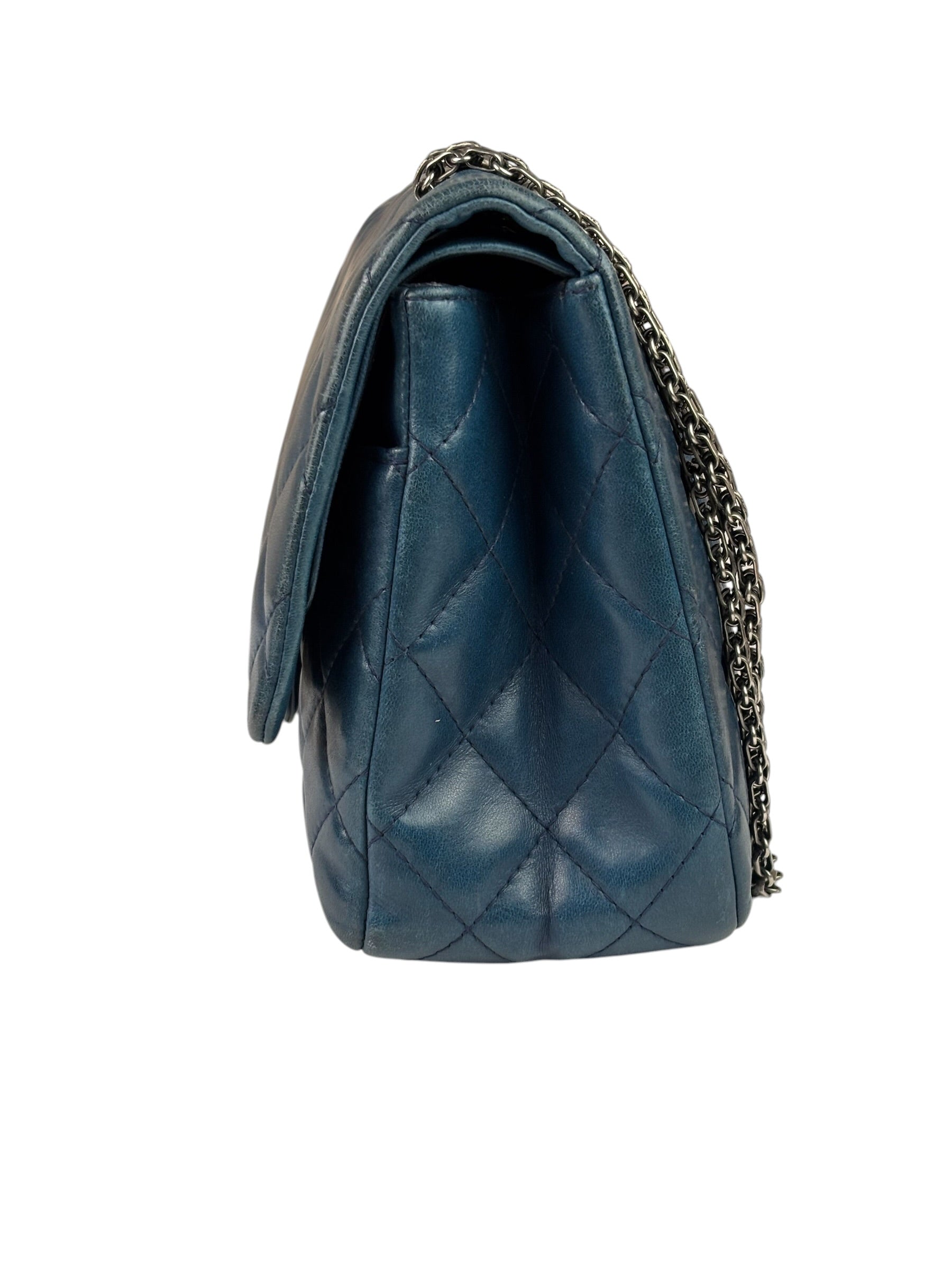 Chanel Blue Reissue 225 Double Flap Bag 1991