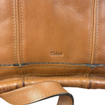 Chloe Caramel Tan Leather Paraty Medium Two-Way Bag