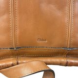 Chloe Caramel Tan Leather Paraty Medium Two-Way Bag