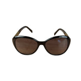 Fendi Round Sunglasses Striped Black