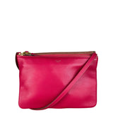 Celine Pink Leather Trio Crossbody Bag