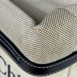 Chloe Grey/Black Leather Trim Tote