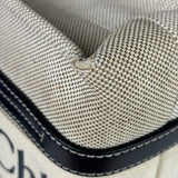 Chloe Grey/Black Leather Trim Tote