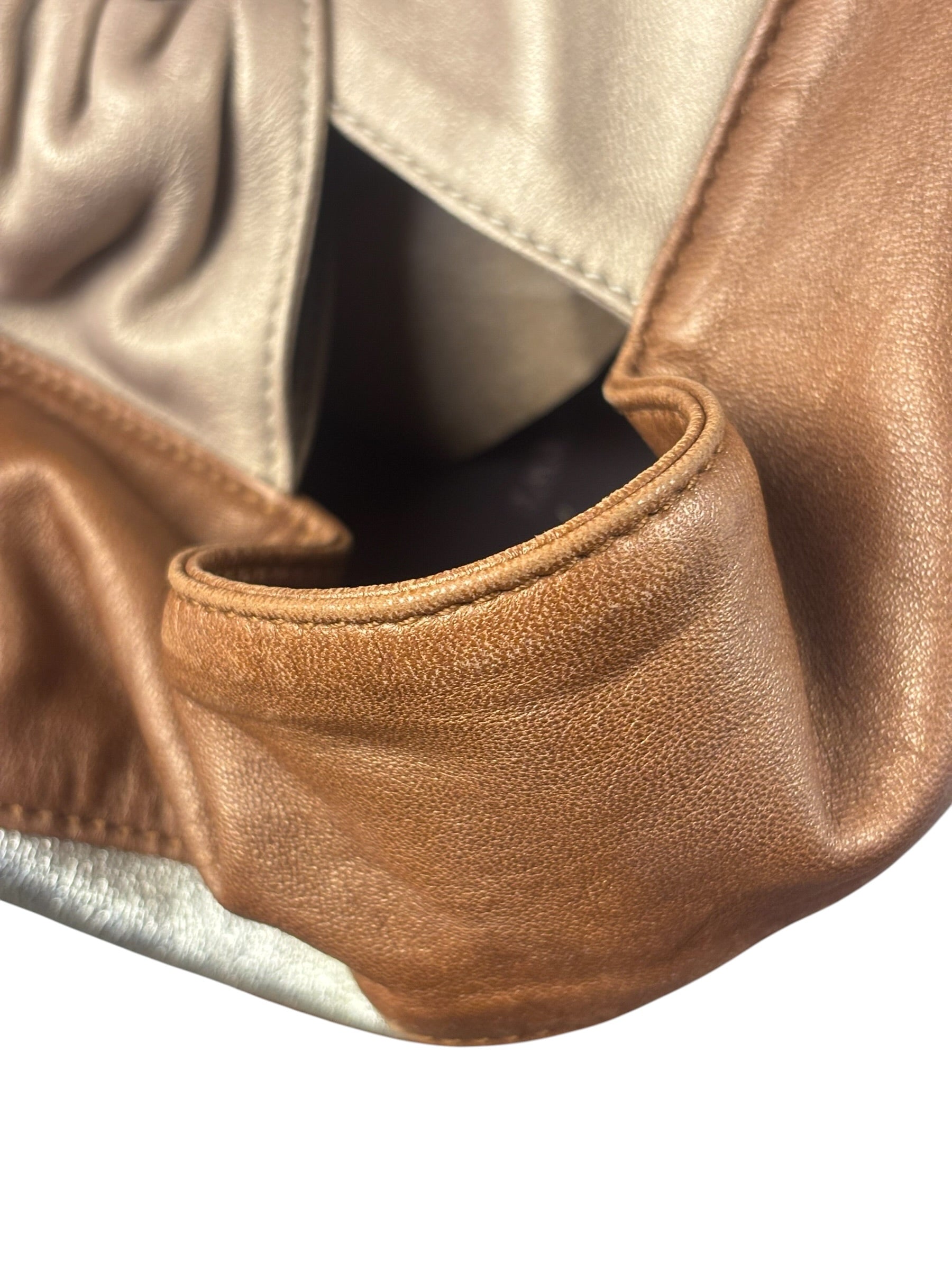 Loewe Gold/Bronze Leather Nappa Aire Handbag