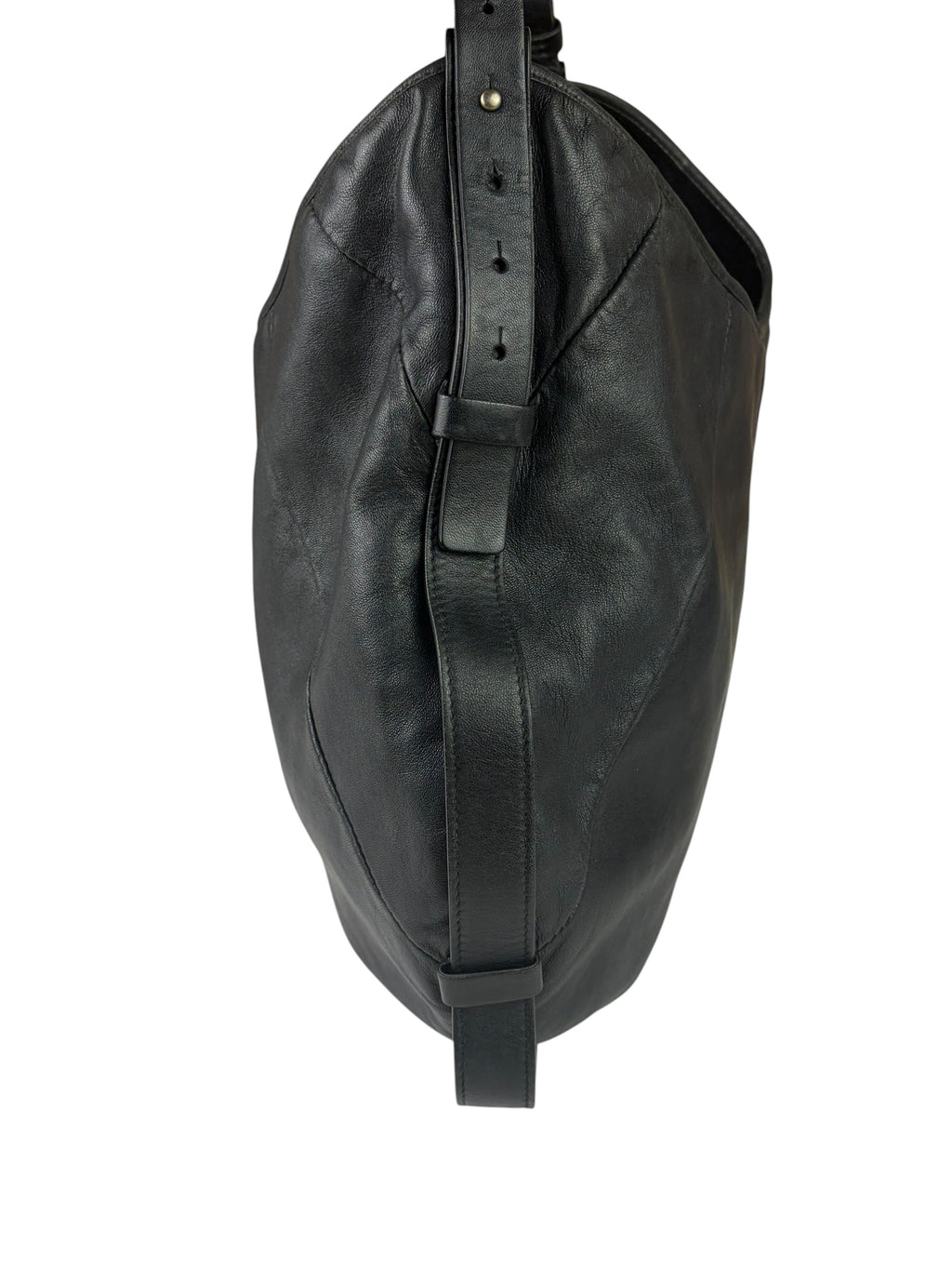 Yves Saint Laurent Black Mombassa Hobo Bag