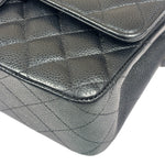 Chanel Black Quilted Caviar Double Flap Bag 2012
