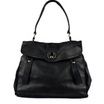 Saint Laurent Vintage Black Leather Top Handle Bag