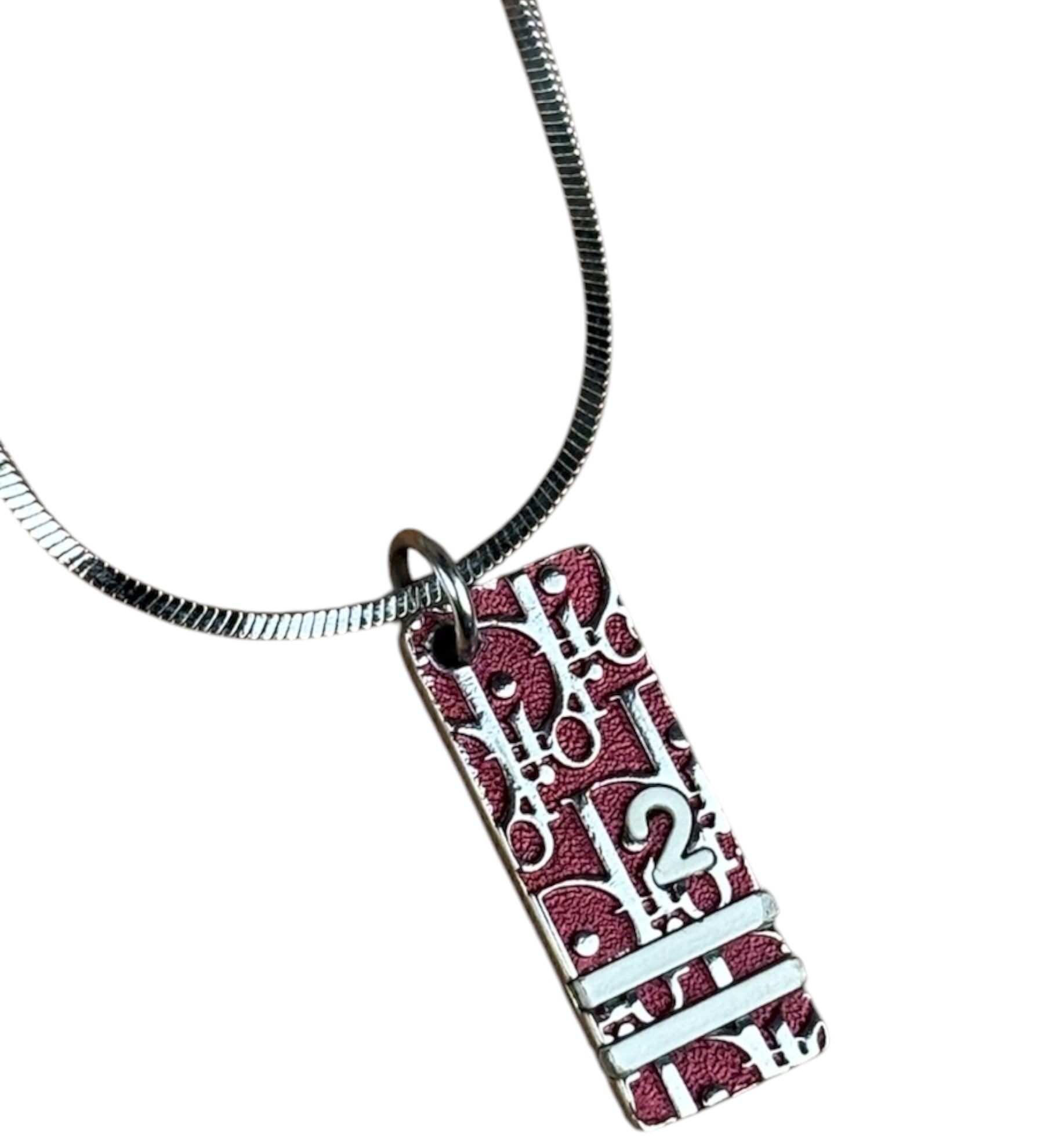 Christian Dior Oblique Trotter Pendant Necklace