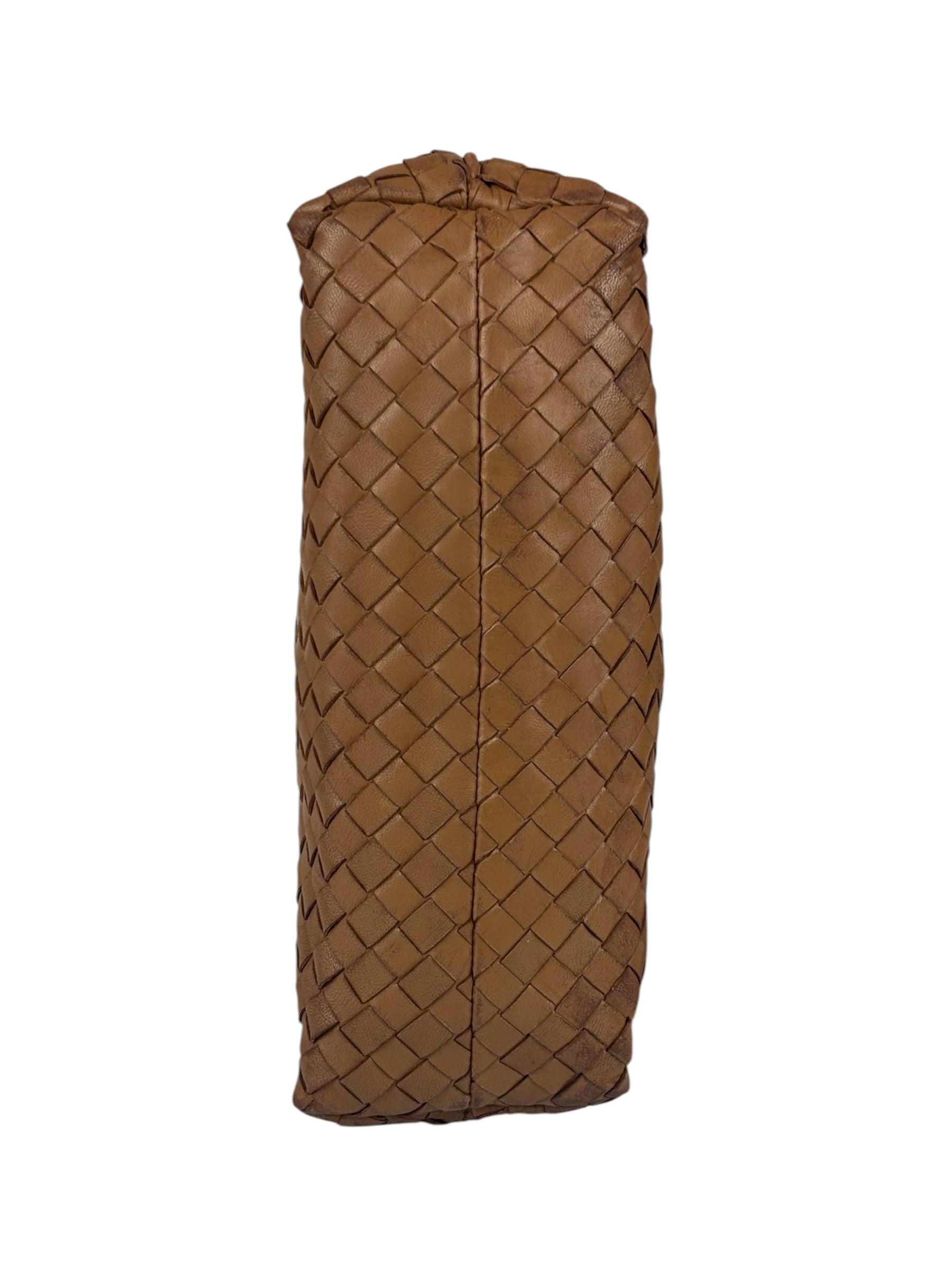 Bottega Veneta Brown Woven Intrecciato Pochette