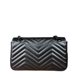 Gucci Black GG Marmont Small Shoulder Bag