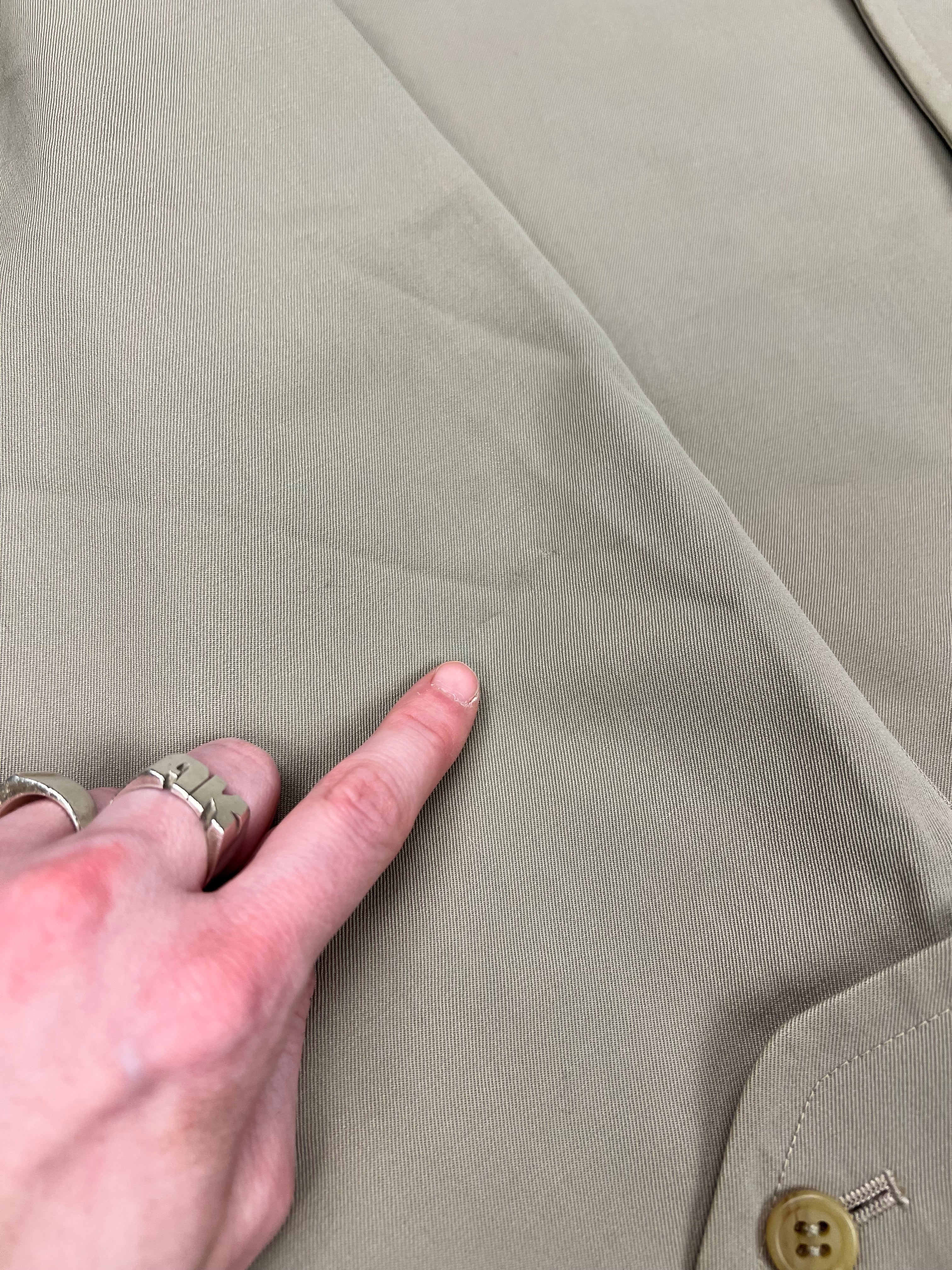 Burberry Vintage Khaki Trench Coat