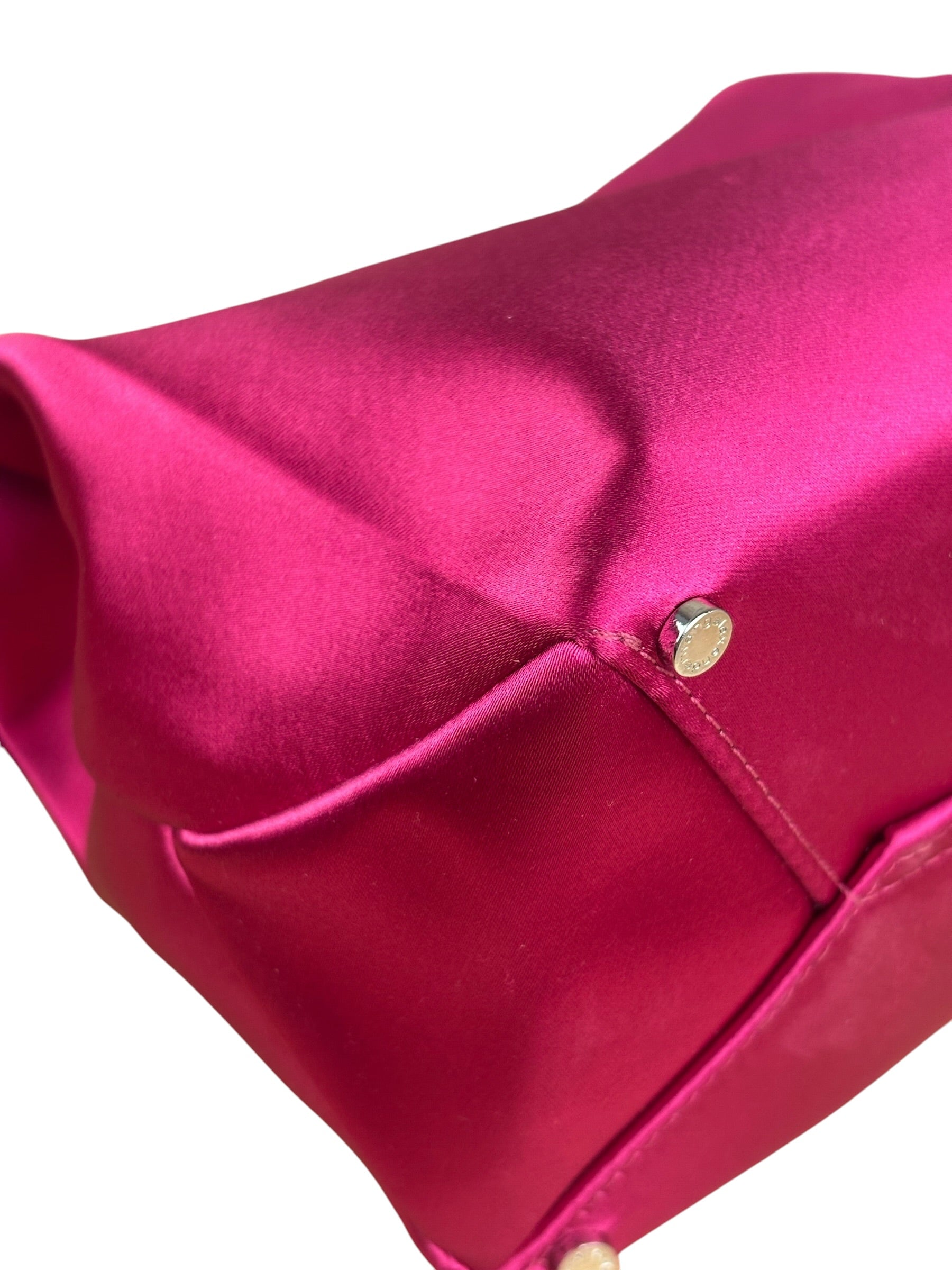 Alexander Wang Fuchsia Pink Satin Lunch Clutch