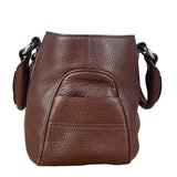 Celine Brown Pebbled Leather Boogie Handbag