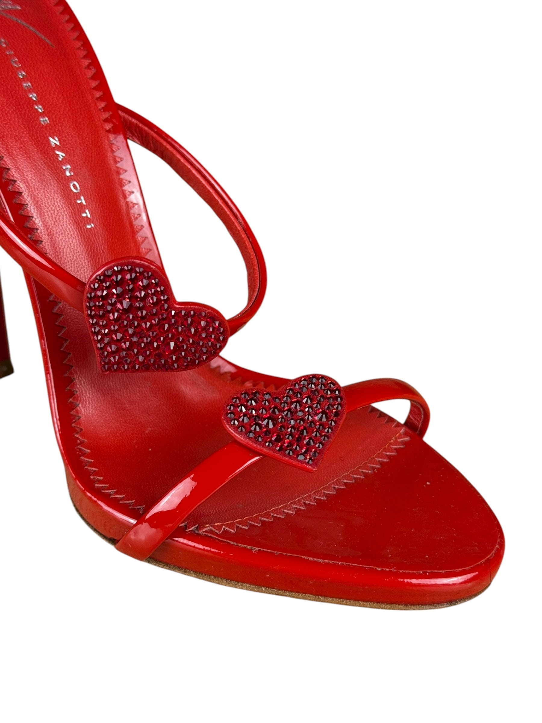 Giuseppe Zanotti Red Heart Heels