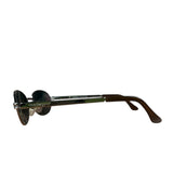 Ferragamo Circle Frame Gray Sunglasses