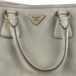 Prada Saffiano Lux Leather Grey 2Way Shopping Bag