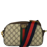 Gucci Beige GG Supreme Ophidia Camera Bag
