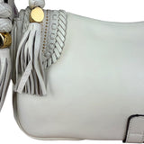 Gucci Limited Edition White Leather Marrakech Satchel Shoulder Bag