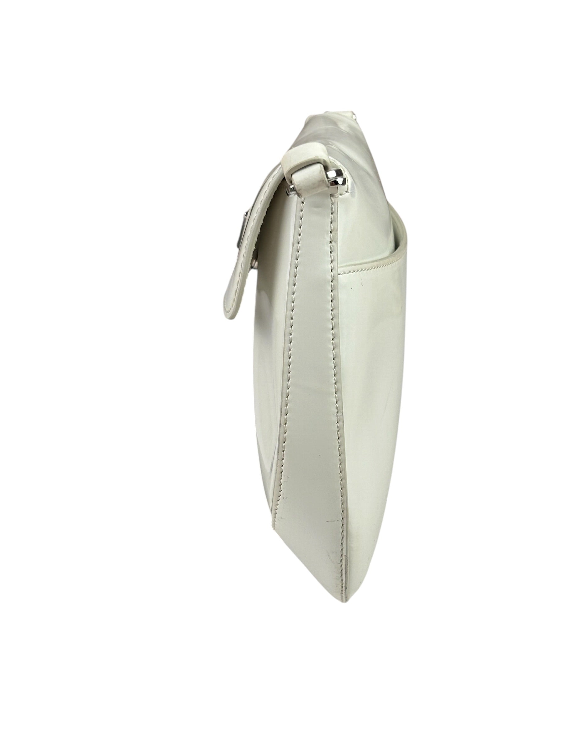 Prada White Cleo Shoulder Bag