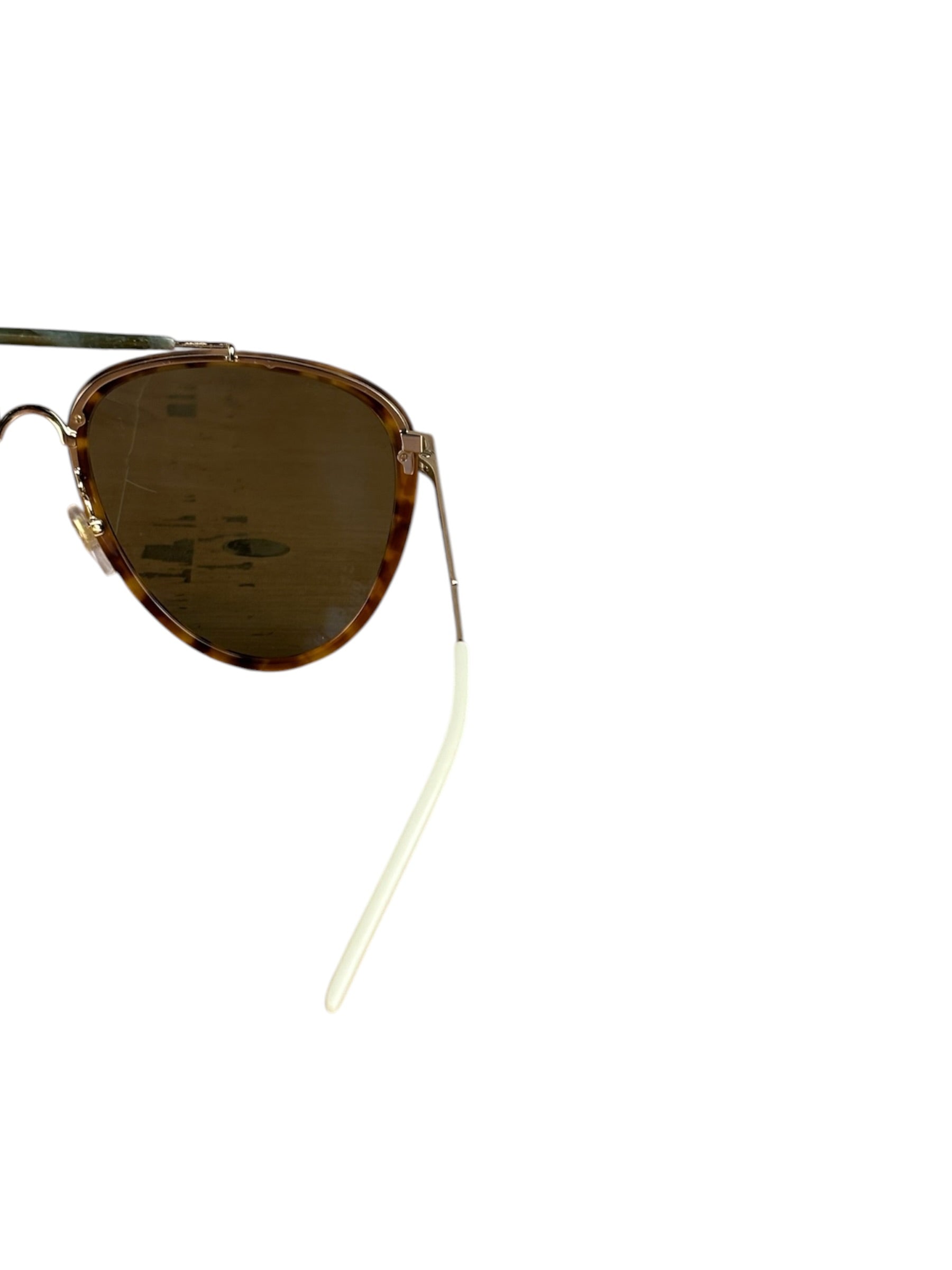 Gucci GG0672s Aviator Green Lenses Sunglasses