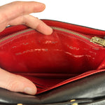 Prada Saffiano Lux Bow Crossbody Wallet