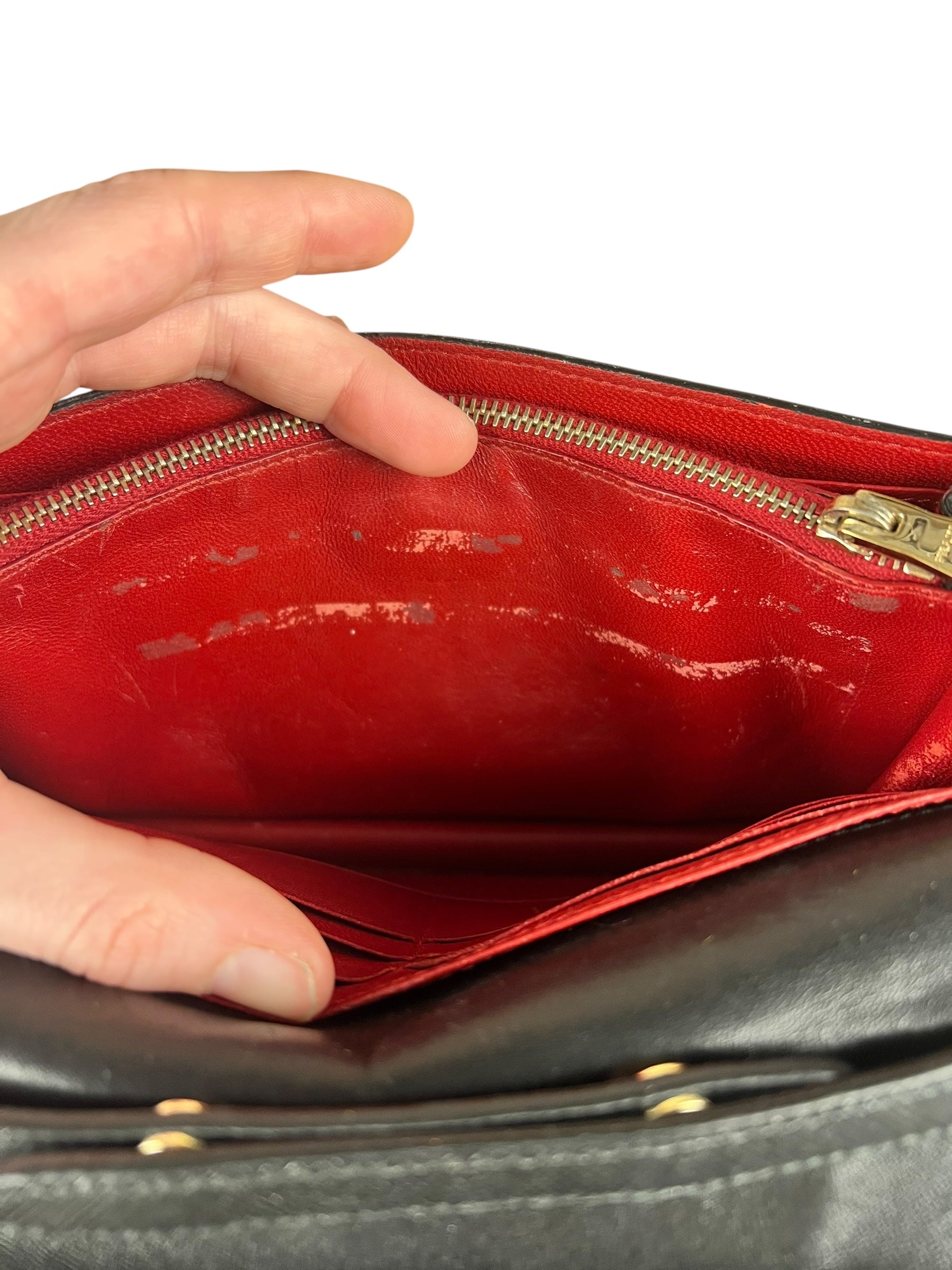 Prada Saffiano Lux Bow Crossbody Wallet