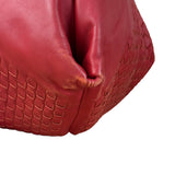 Bottega Veneta Vintage Red Hobo Aquilone Fortune Cookie Shoulder Bag