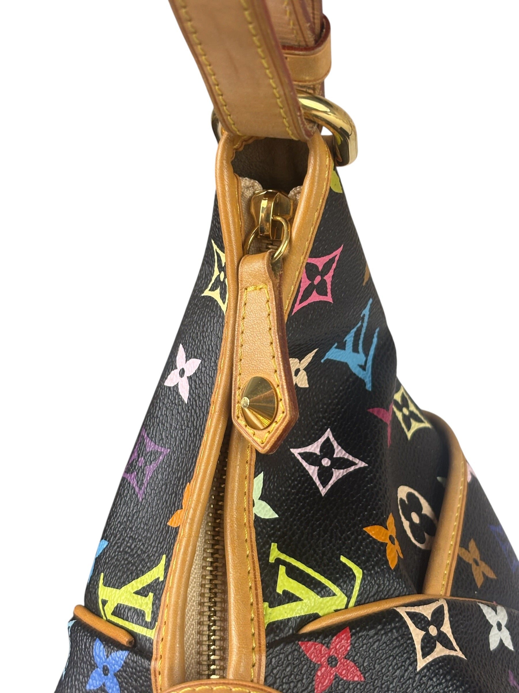 Louis Vuitton x Takashi Murukami Black Monogram Chrissie MM