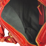Balenciaga Red Calfskin Mini Le City Bag