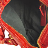 Balenciaga Red Calfskin Mini Le City Bag