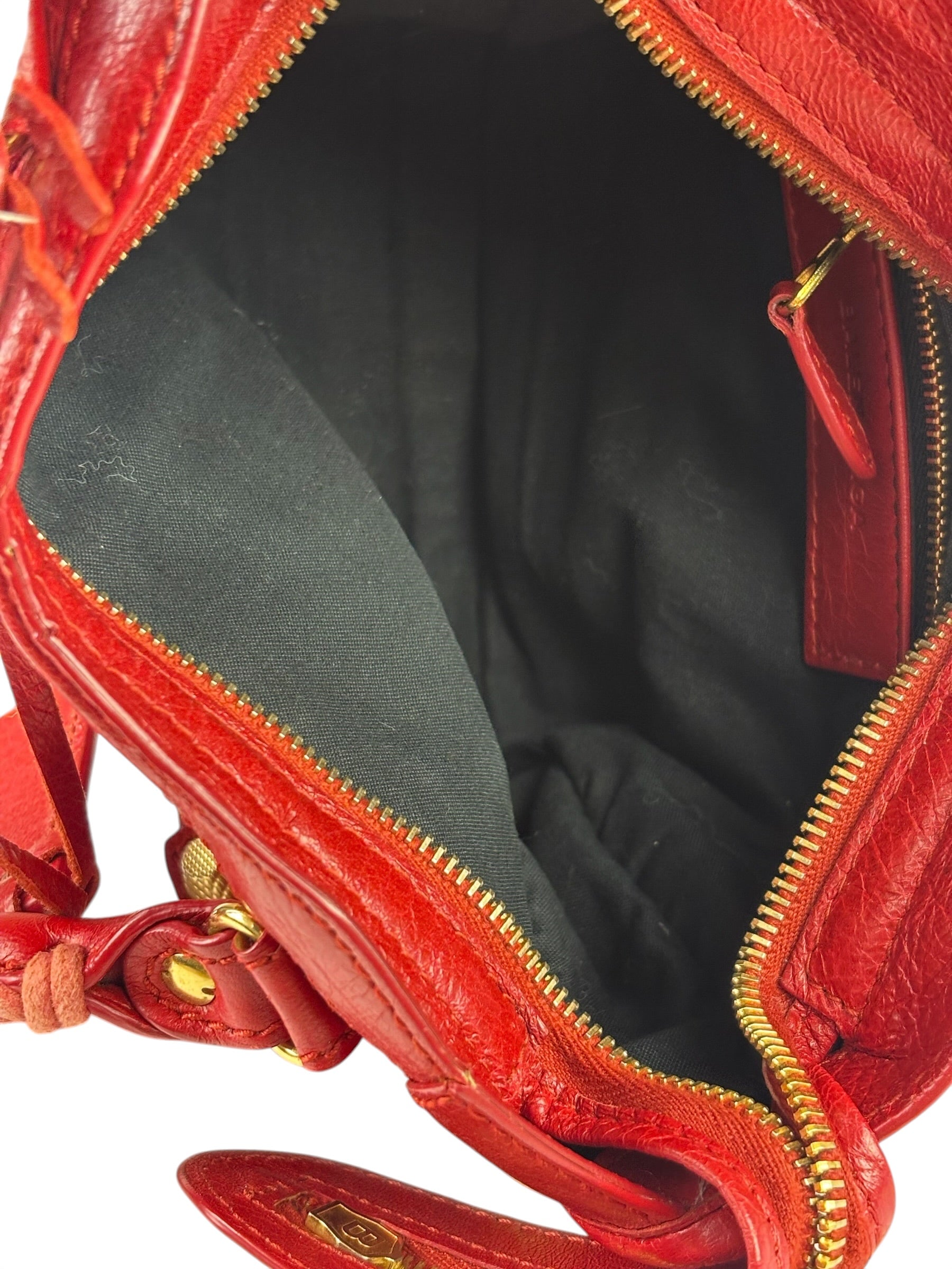 Balenciaga Red Calfskin Mini Le City Bag
