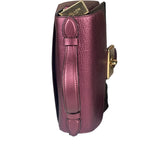 Coach Metallic Berry Leather Signature Cassidy Two-Way Bag