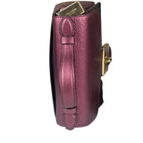 Coach Metallic Berry Leather Signature Cassidy Two-Way Bag
