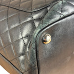 Chanel Black Leather Cambon Ligne large Tote Shoulder Bag 2004