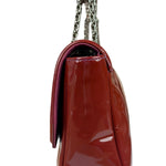 Chanel Burgundy Patent Leather Mademoiselle Bijoux Chain Flap Bag 2008