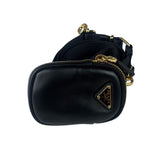 Prada Black Saffiano Leather Re-Edition Two-Way Bag