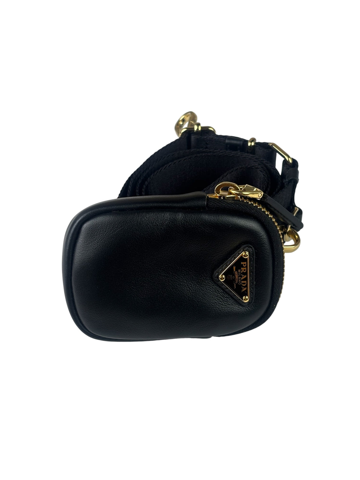Prada Black Saffiano Leather Re-Edition Two-Way Bag