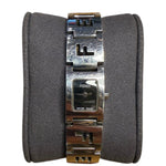 Fendi Black Dial Tank Stainless Letter Links