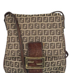 Fendi Canvas Monogram Zucchino Shoulder bag