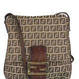 Fendi Canvas Monogram Zucchino Shoulder bag
